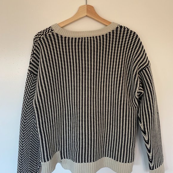 Opening Ceremony Black and White Crew Neck Sweater - Picture 8 of 8